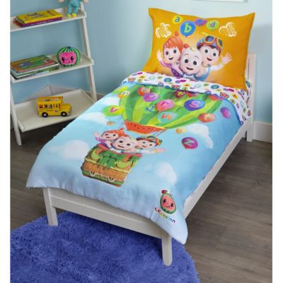 Cocomelon Let&#39;s Go Play 4-Piece Toddler Bedding Set