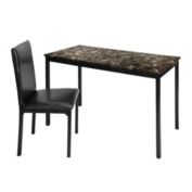 Lexicon Tempe Collection Home Office Writing Desk with Chair - Black