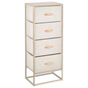 mDesign Vertical Dresser Storage Tower with 3 Drawers