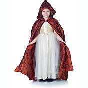 Underwraps Girl&#39;s Red Pintuck Princess Cape Halloween Accessory - One Size