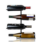 TRUE Four Bottle Wall Mounted Wine Rack