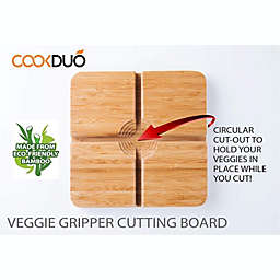 Cookduo Veggie Gripper / Round vegetable cutting board