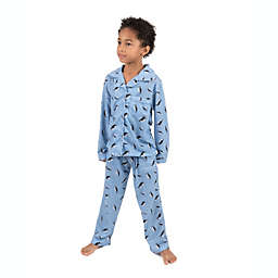 Leveret Kids Two Piece Flannel Feel Pajamas Penguin