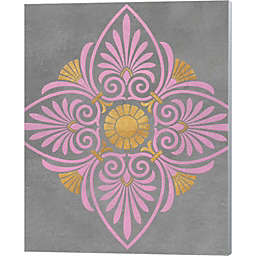 Great Art Now Gray and Pink Medallion I by SD Graphics Studio 16-Inch x 20-Inch Canvas Wall Art