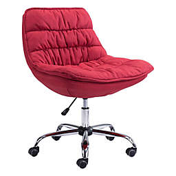 Zuo Modern. Down Low Office Chair Red.