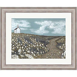 Great Art Now Church on the Hill by Kathleen Bryan 30 -Inch x 24.5-Inch Framed Wall Art