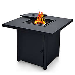 Gymax 32'' Patio Fire Pit Table Propane Heater 40,000 BTU w/ CSA Certification