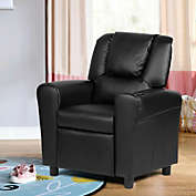 Slickblue Kids Recliner Armchair Sofa-Black
