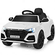 Costway 12 V Licensed Audi Q8 Kids Cars to Drive with Remote Control-White