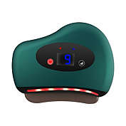 Kitcheniva Electric GuaSha Massager Hot Stone Heating Vibration, Green (Black Stone)