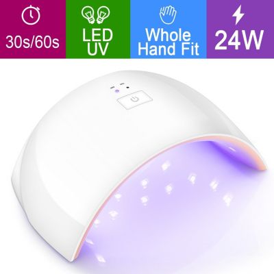 AGPtEK Nail Lamp for US 24W with 2 Timer Setting Auto count down