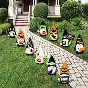Big Dot of Happiness Halloween Gnomes - Gnome Lawn Decorations - Outdoor Spooky Fall Party Yard Decorations - 10 Piece