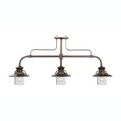 RAM Game Room Traditional Style 60" Edison 3-Light Billiard Pendant Light