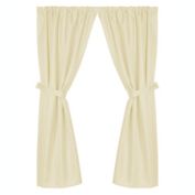 Carnation Home Fashions "Grace" Jacquard Bathroom Window Curtain - 56" x 34" -  Ivory