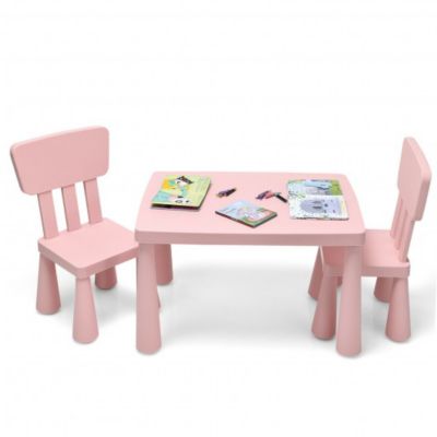 Garden Outdoor Childrens Furniture Premium Childrens Kids Plastic Study Table and Chair Set for Nursery