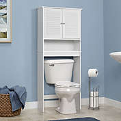 Gymax Bathroom Space Saver Over The Toilet Shelved Storage Cabinet Organizer White