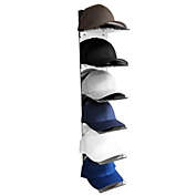 OnDisplay Luxe Acrylic Hat Rack Display - Wall Mounted Baseball Cap Organizer - Multi Shelf Wall Display for Hats (Mirror)