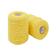 Bright Creations 2mm Yellow Twine String for Crafts and Gift Wrapping (1300 ft, 2 Pack)