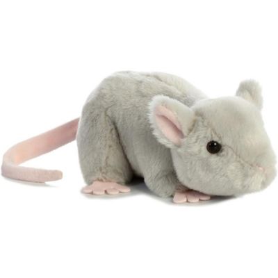 Aurora 31731 Mouse Stuffed Animal Plush Toy, 8&quot;, Grey