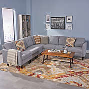 GDF Studio Marsh Mid Century Modern Extended Sectional Sofa Set