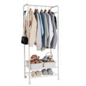 Infinity Merch Heavy Duty Clothes Rail Storage Rack Garment Closet Organizer