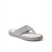 Dearfoams Women's Melanie Colorblocked Microfiber Terry Thong Slipper