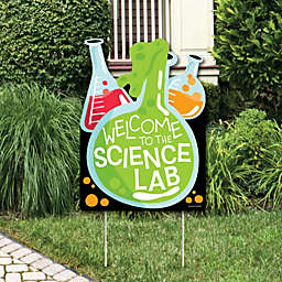 Big Dot of Happiness Scientist Lab - Party Decorations - Mad Science Baby Shower or Birthday Party Welcome Yard Sign