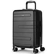 Slickblue 20 Inch Expandable Luggage Hardside Suitcase with Spinner Wheel and TSA Lock-Black