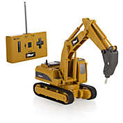 Top Race 4 Channel Mini Remote Control Drill Excavator 1 64 Scale, Mini Construction Toys