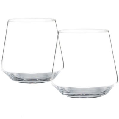 Berkware Lowball Whiskey Glasses - Classic Old Fashioned 10oz Drinking Tumblers - Set of 4