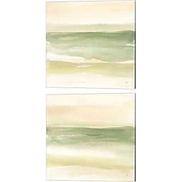 Great Art Now Green Water by Chris Paschke 14-Inch x 14-Inch Canvas Wall Art (Set of 2)