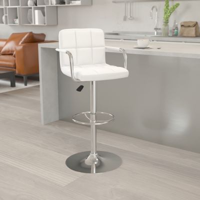 Bar Stools With Arms Bed Bath Beyond, Gray Bar Stools With Backs And Arms