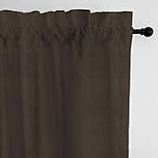 6ix Tailors Fine Linens Vanessa Chocolate Pole Top Drapery Panel Pair