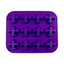 MasterPieces Game Day Set - FanPans Fleur de Lis - Silicone Ice Cube Trays Two Pack - Dishwasher Safe