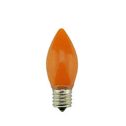 Sienna 4ct Orange Opaque C9 LED Glass Christmas Replacement Bulbs
