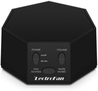 LectroFan Premium High Fidelity Noise Sound Machine with 20 Unique Non-Looping Fan and Noise Sounds and Sleep Timer - Black