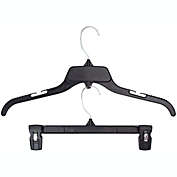 Link Hanger Recycled Plastic Combo Set 17" Short and 12" Bottom 360 Degree Swivel For Home, Office & Retail Stores 15 Pack