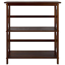 Casual Home Montego 3-Shelf Bookcase-Walnut