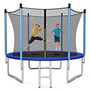 Gymax 8/10/12/14/15/16FT Jumping Exercise Recreational Bounce Trampoline W/Safety Net