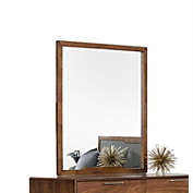 HomeRoots Furniture Modern Walnut Mirror - 40"H
