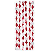 Red and Clear Beaded Garland 6 Feet D4055