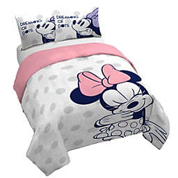 Saturday Park Disney Minnie Mouse Dreaming of Dots 100% Organic Cotton Duvet Cover & Sham Set