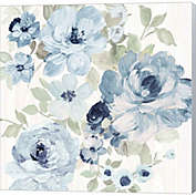 Great Art Now Driftwood Garden II Blue Crop by Wild Apple Portfolio 12-Inch x 12-Inch Canvas Wall Art