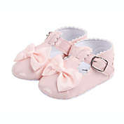Laurenza&#39;s Pink Bow Patent Mary Janes