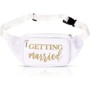 Sparkle and Bash Getting Married Fanny Pack for Bridal Shower, Bachelorette