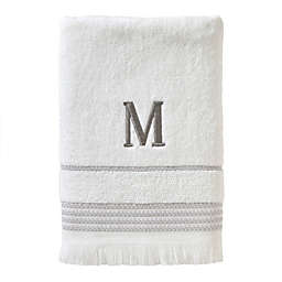 SKL Home By Saturday Knight Ltd Casual Monogram Bath Towel M - 28X54