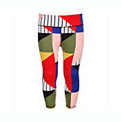 Ideology Big Girl&#39;s Color blocked High Rise Ankle Leggings Multi Size M