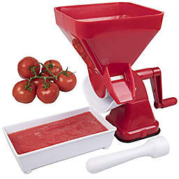 CucinaPro Tomato Strainer - Easily Juices, No Peeling, Deseeding, or Coring Necessary, Farm to Table Garden Tomato Press, Sauce & Puree Maker