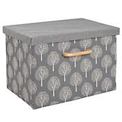 mDesign Soft Textured Fabric Home Storage Organizer Box, 2 Pack