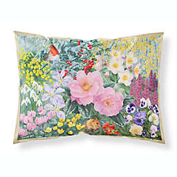 Caroline's Treasures Winter Floral by Anne Searle Fabric Standard Pillowcase 30 x 20.5